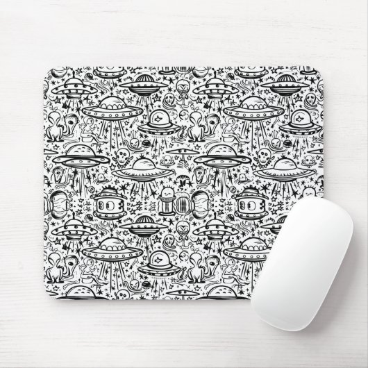 Tapis De Souris Motif Alien (Avec souris)