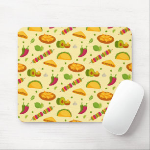 Tapis De Souris Motif alimentaire mexicain Tacos Nachos mignon ét