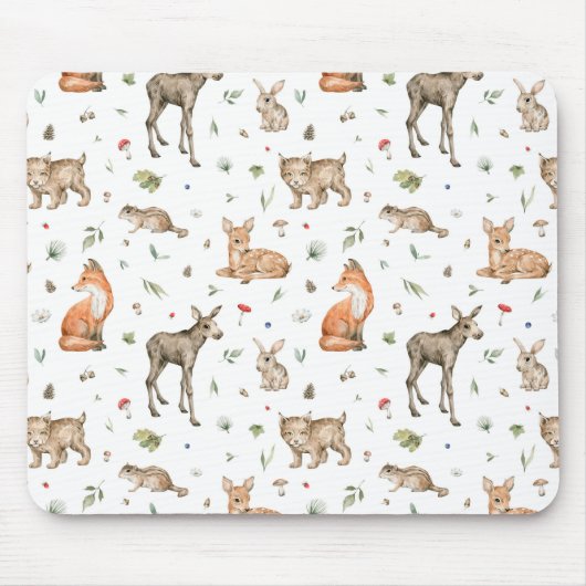 Tapis De Souris Motif animal de bois mou (Devant)