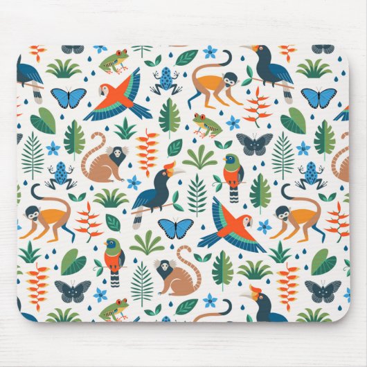 Tapis De Souris Motif animal de la forêt tropicale (Devant)