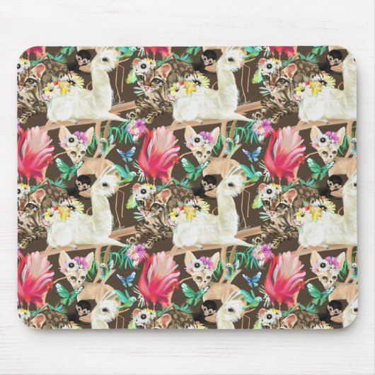 Tapis De Souris Motif animal tropical (Devant)