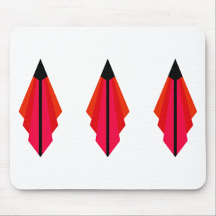 Tapis De Souris Motif Art déco 3 en rouge