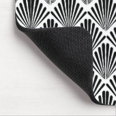 Tapis De Souris Motif Art déco noir et blanc (Coin)