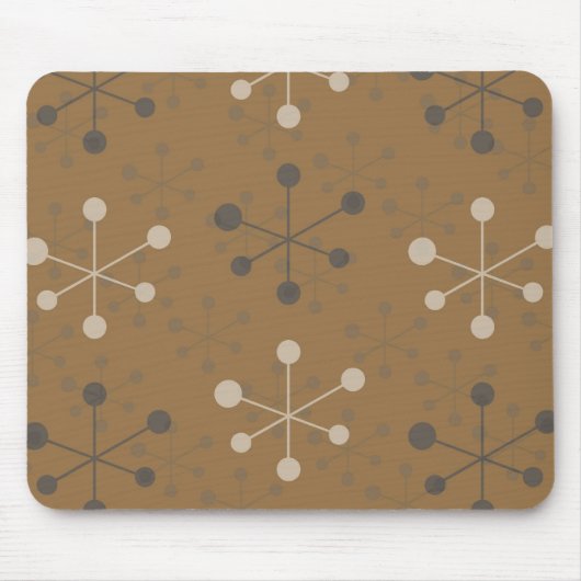 Tapis De Souris Motif atomique en Mousepad brun (Devant)