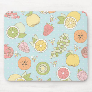 Tapis De Souris Motif avec des fruits et des baies