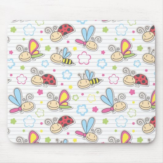 Tapis De Souris motif avec des insectes (Devant)
