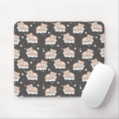 Tapis De Souris motif avec le petit sommeil d'ours (Avec souris)