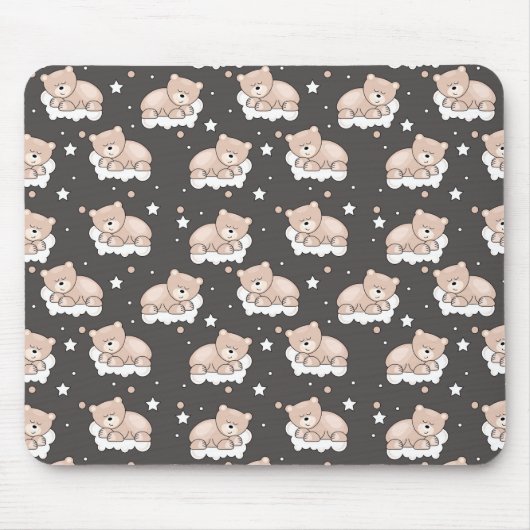 Tapis De Souris motif avec le petit sommeil d'ours (Devant)