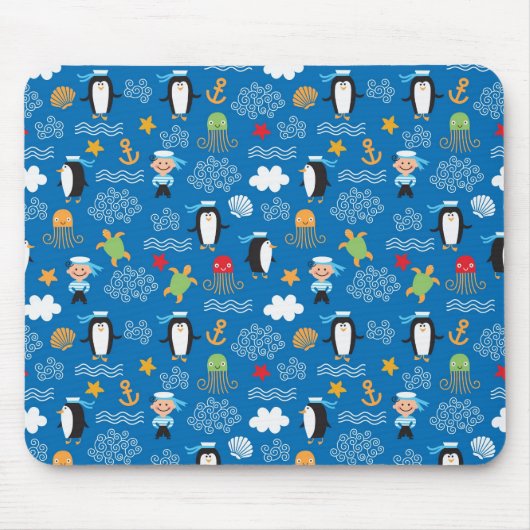 Tapis De Souris motif avec le thème de mer (Devant)