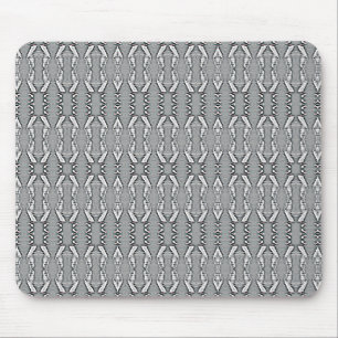 Tapis De Souris Motif barres grises et blanches moderne