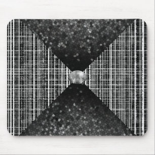 Tapis De Souris Motif blanc, noir et gris