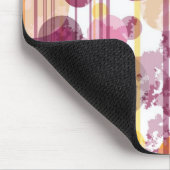 Tapis De Souris Motif blanc rayé tacheté (Coin)