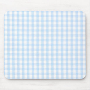 Tapis De Souris Motif bleu-clair de guingan