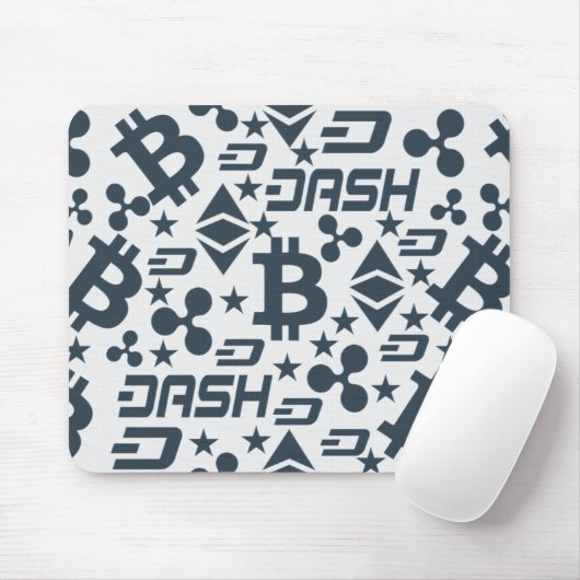 Tapis De Souris Motif bleu Cryptodevise (Avec souris)