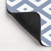 Tapis De Souris Motif bleu gris et blanc (Coin)
