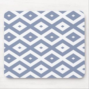 Tapis De Souris Motif bleu gris et blanc