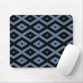 Tapis De Souris Motif bleu gris et noir diamant (Avec souris)