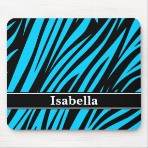 Tapis De Souris Motif Blue Black Stripes