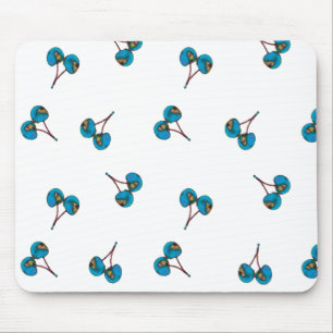 Tapis De Souris Motif Blue Cherry