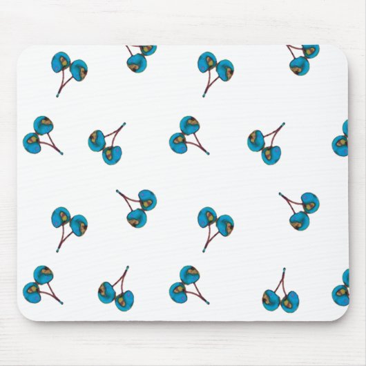 Tapis De Souris Motif Blue Cherry (Devant)