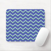 Tapis De Souris Motif Blue Sapphire Chevron (Avec souris)