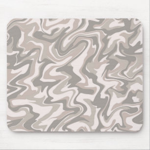 Tapis De Souris Motif bohème tourbillon liquide marbre gris Hippie