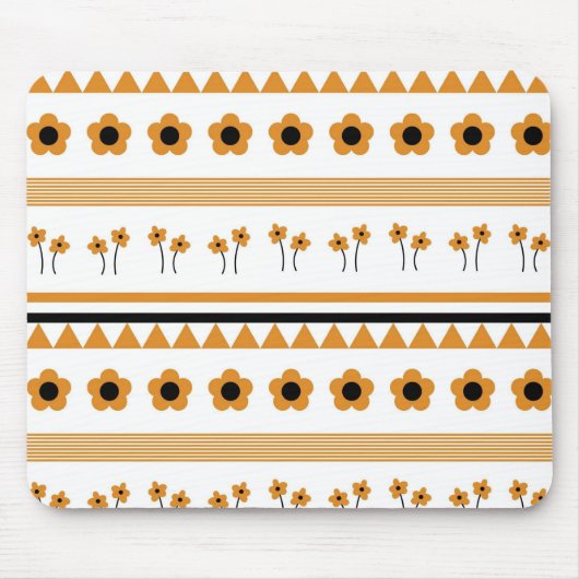 Tapis De Souris Motif Boho triangle de bordure (Devant)