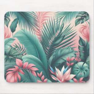 Tapis De Souris Motif botanique du Paradis tropical