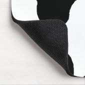 Tapis De Souris Motif brouillé noir et blanc d'impression de vache (Coin)