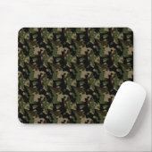 Tapis De Souris Motif Camouflage Camo de l'Armée Verte (Avec souris)