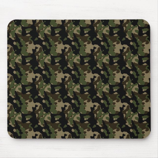 Tapis De Souris Motif Camouflage Camo de l'Armée Verte (Devant)