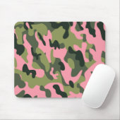 Tapis De Souris Motif Camouflage de l'armée verte rose du pays (Avec souris)