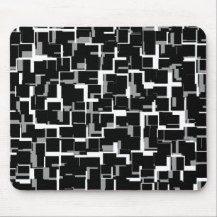 Tapis De Souris Motif camouflage numérique noir blanc jaune