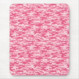 Tapis De Souris Motif camouflage rose féminin
