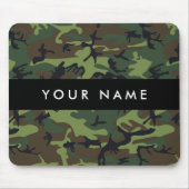 Tapis De Souris Motif Camouflage Vert, Votre nom, Personnaliser (Devant)