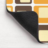 Tapis De Souris motif carré les années 70 rétro de formes (Coin)