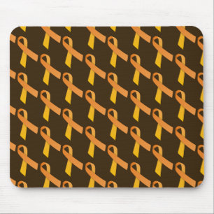 Tapis De Souris Motif Carrelé de rubans orange
