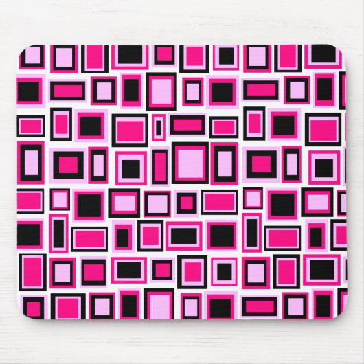 Tapis de souris motif carrés abstrait (Devant)