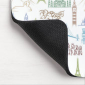 Tapis De Souris Motif célèbre de points de repère (Coin)