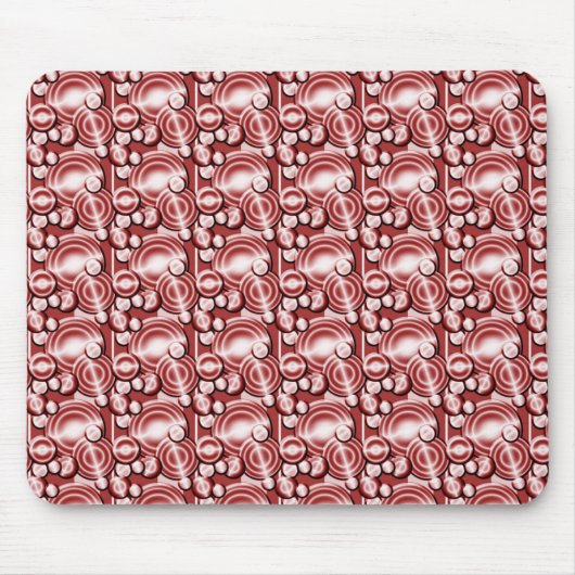 Tapis De Souris Motif Cercles rouges (Devant)