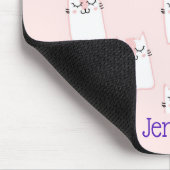 Tapis De Souris Motif chat chaton mignon dormant (Coin)