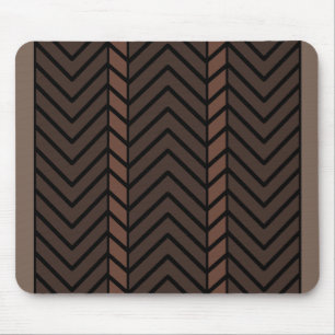Tapis De Souris Motif Chevron Brun