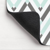 Tapis De Souris Motif Chevron gris clair géométrique unique (Coin)