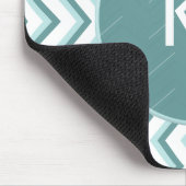 Tapis De Souris Motif Chevron ZigZag dans Mint Green (Coin)