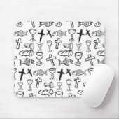 Tapis De Souris Motif chrétien (Avec souris)