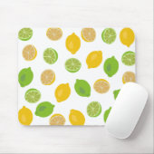 Tapis De Souris Motif citron et citron vert (Avec souris)