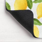 Tapis De Souris Motif citrons aquarelle (Coin)