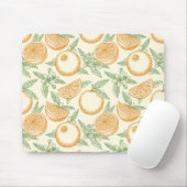 Tapis De Souris Motif classique aux fruits orange (Avec souris)