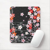 Tapis De Souris Motif classique Mousepad de kimono de Sakura (Avec souris)