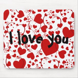 Tapis De Souris Motif CŒUR ART 5 + votre texte